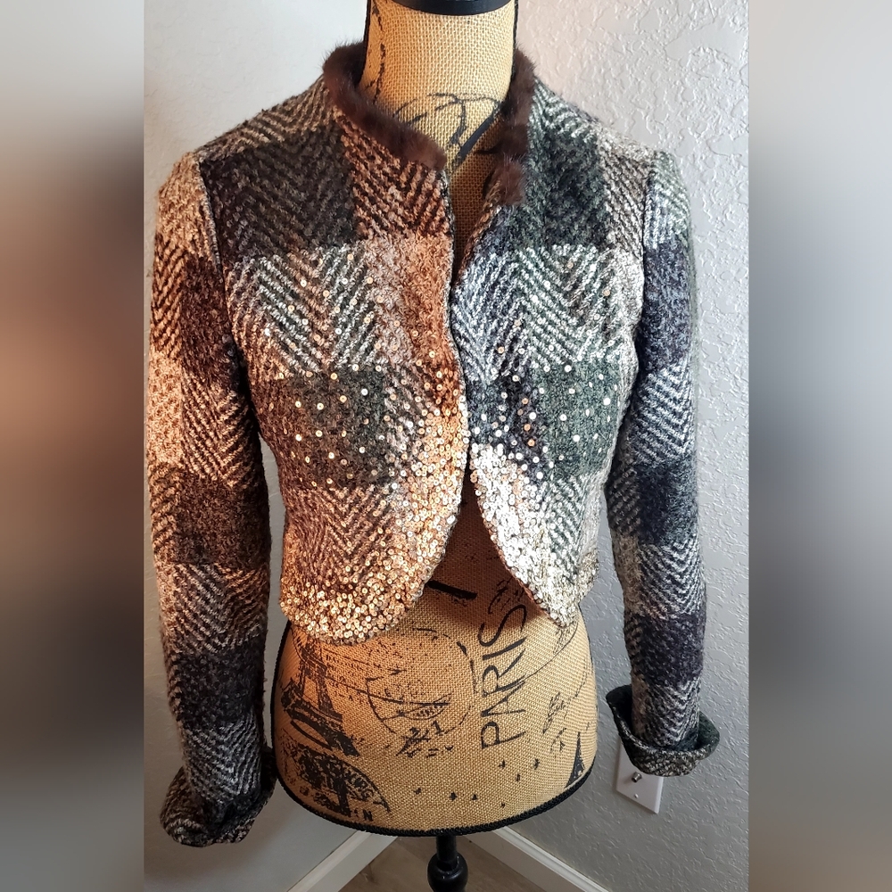 True meaning jacket with real fur trim.